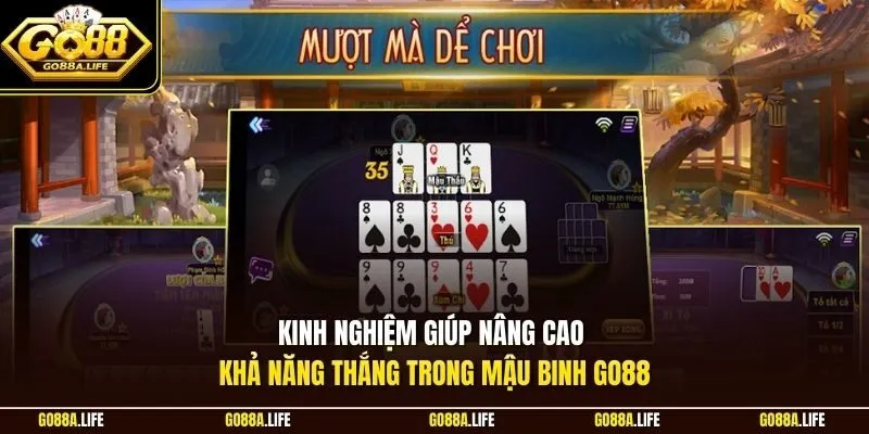Kinh nghiệm giúp nâng cao khả năng thắng trong mậu binh GO88