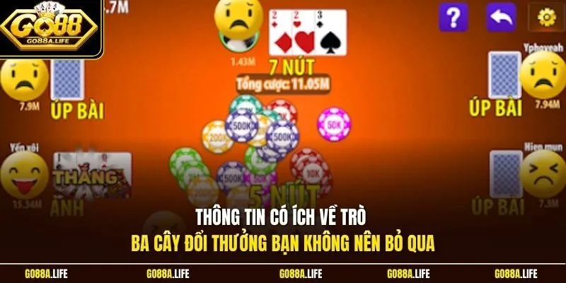 Thông tin có ích về trò ba cây đổi thưởng bạn không nên bỏ qua